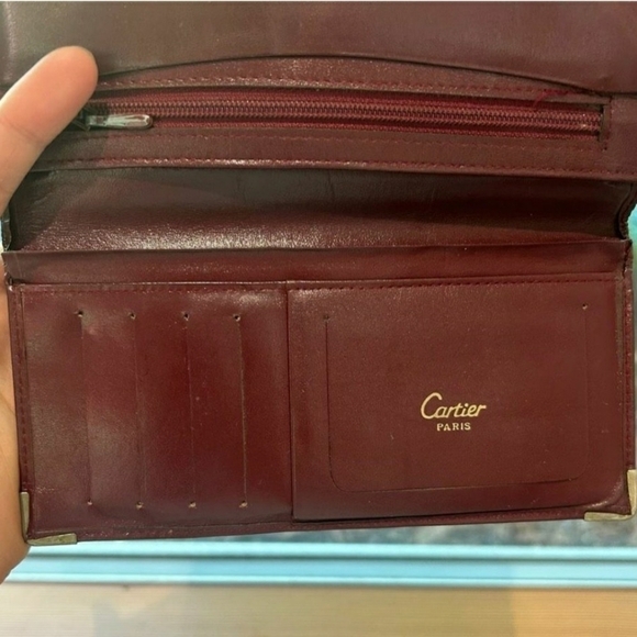 24HR SUPRISE SALE Cartier Bifold Men's Leather Long Wallet - Picture 6 of 13